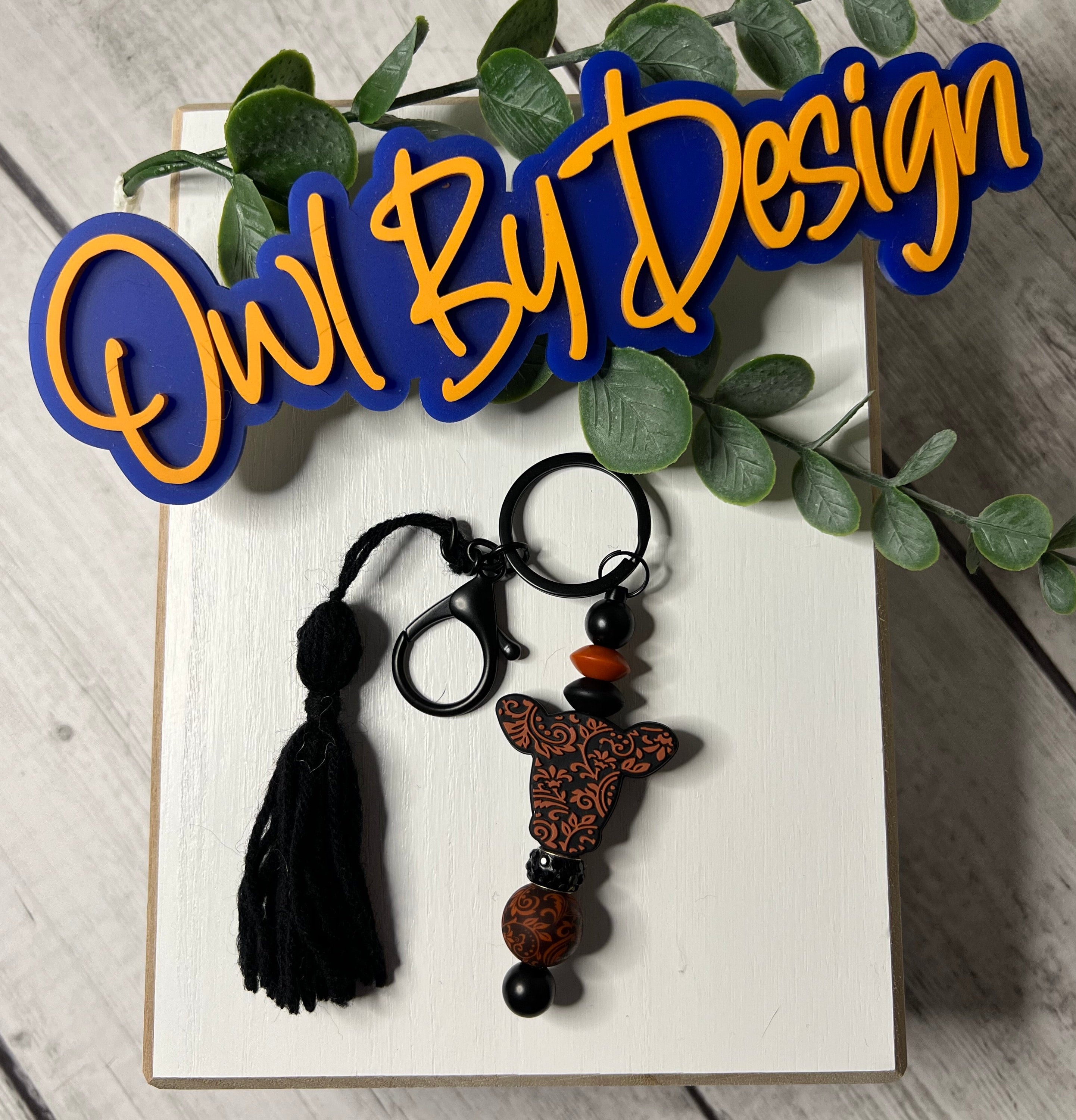Beaded Keychain, Focal Keychain, Cute Keychain, Keychain, Gifts | Owl ...